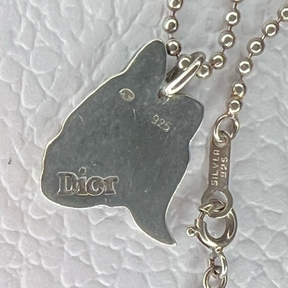 Rare Vintage Silver 925 Christian Dior John Galliano Period Girl Necklace 16" - Picture 5 of 8